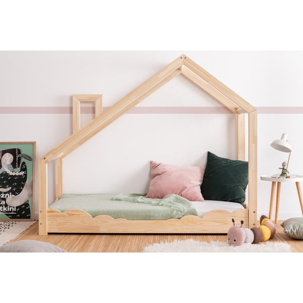 Domčeková posteľ z borovicového dreva Adeko Luna Drom, 70 x 180 cm