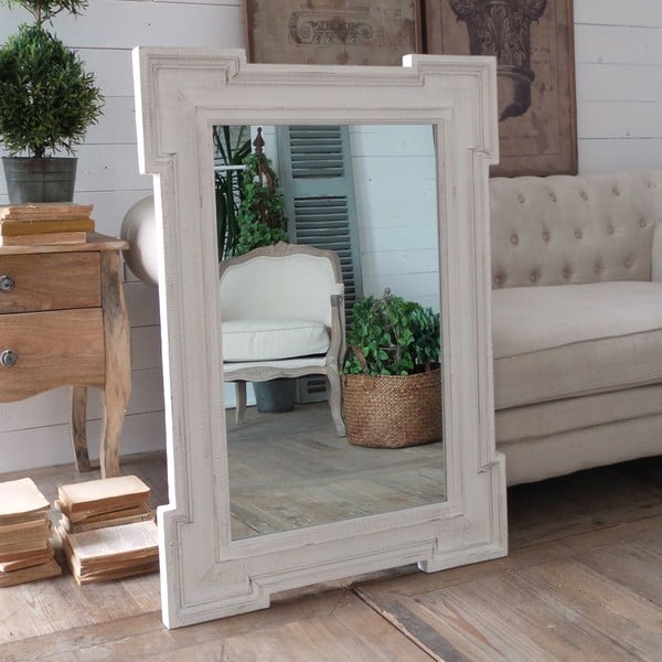 Zrkadlo White Antique, 75x105 cm