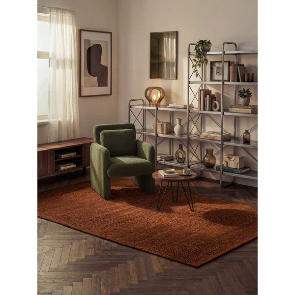 Hnedý ručne tkaný vlnený koberec 80x150 cm Bexley Woolwich – Ted Baker-image-1