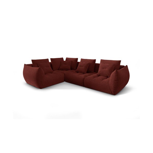 Červená rohová pohovka (ľavý roh/do L) Bloom – Micadoni Home-image-2