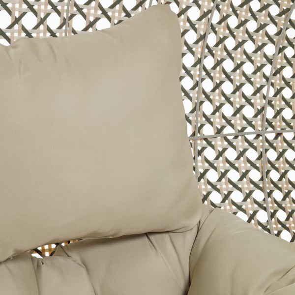 Závesné záhradné kreslo so stojanom Kave Home Damila-image-3