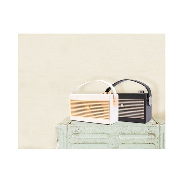 Krémovo-biele rádio GPO Darcy Black Wo294-image-1