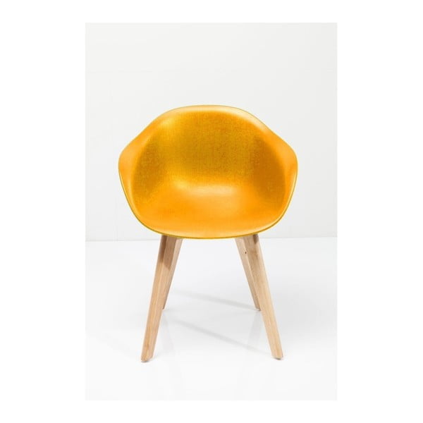 Sada 4 žlutých stoličiek Kare Design Forum