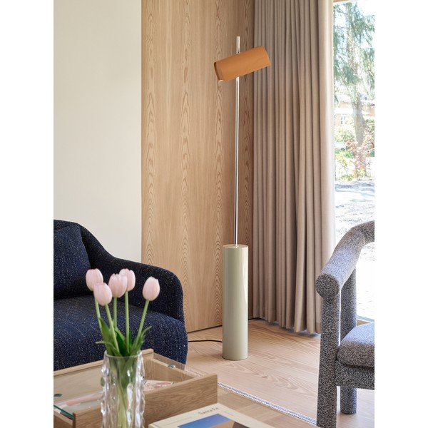 Oranžová LED stojacia lampa so stmievačom (výška  160 cm) Reflector – Hübsch-image-4