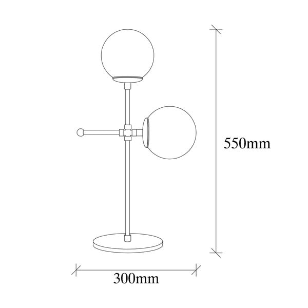 Stolová lampa v zlato-bielej farbe Opviq lights Mudoni-image-3
