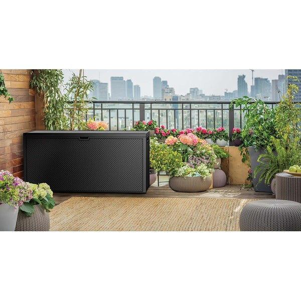 Tmavosivý záhradný úložný box Emily – Keter-image-1