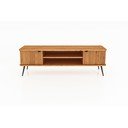 TV stolík z dubového dreva v prírodnej farbe 180x57 cm Kula - The Beds