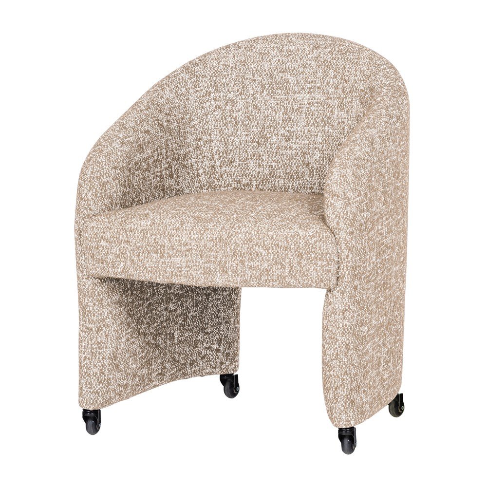 Béžová čalúnená kancelárska stolička Cordo – WOOOD