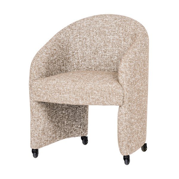 Béžová čalúnená kancelárska stolička Cordo – WOOOD