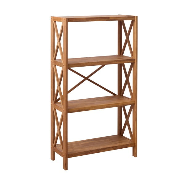 Regál z dubového dreva v prírodnej farbe 70x124 cm X-Shelf – Unique Furniture-image-2