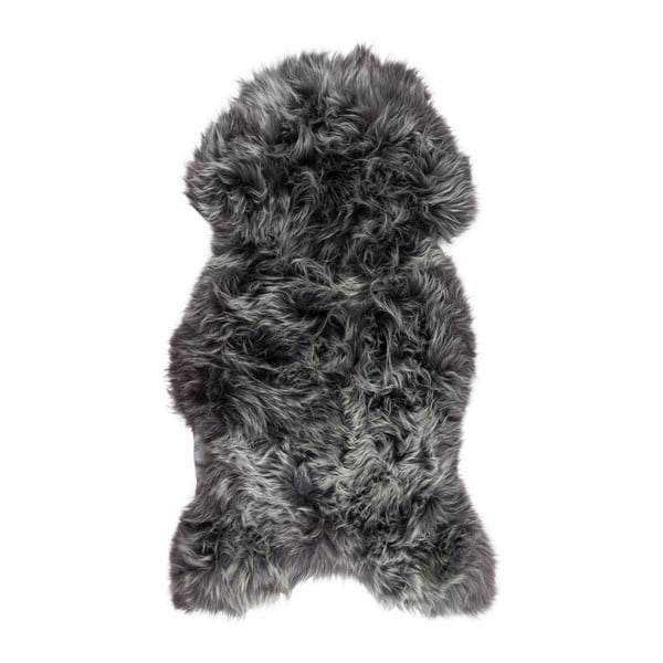 Antracitová kožušina z ovčej kožušiny Arctic Fur Lina, 100 × 60 cm