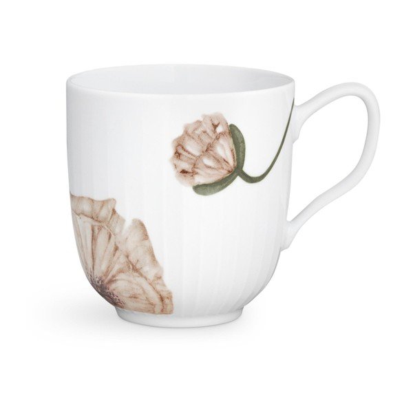 Biely porcelánový hrnček Kähler Design Hammershøi Poppy, 330 ml
