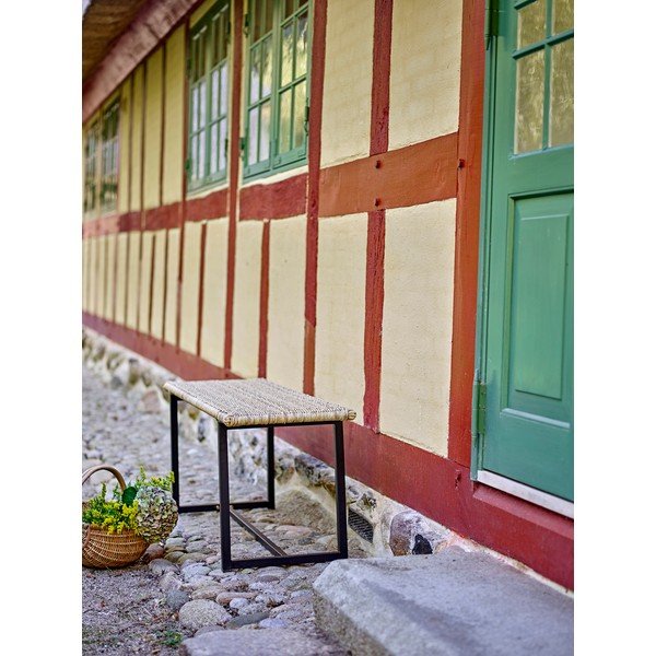 Ratanová záhradná lavica v prírodnej farbe Adilly – Bloomingville-image-1