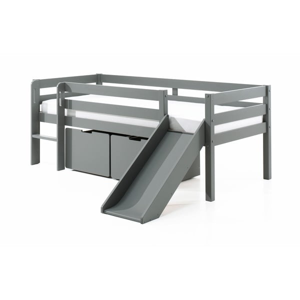 Sivé zásuvky pod detskú posteľ 2 ks Pino – Vipack-image-1