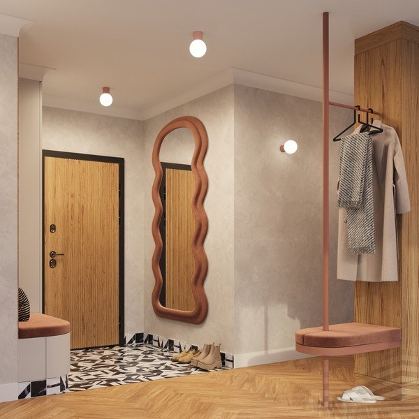 Svetlohnedé stropné svietidlo so skleneným tienidlom ø 12 cm Orbital – Sollux-image-4