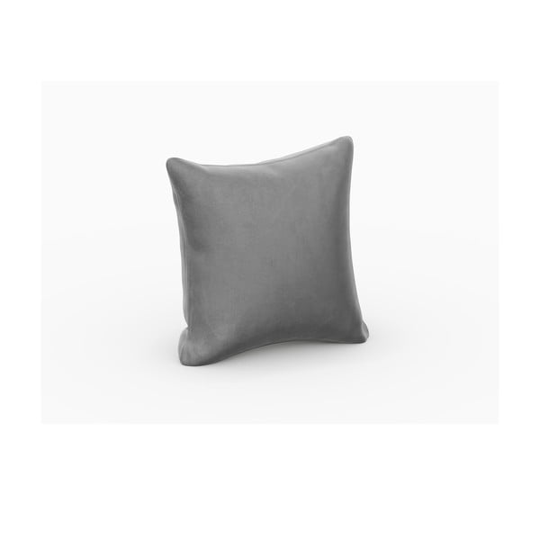 Sivý zamatový vankúš k modulárnej pohovke Rome Velvet - Cosmopolitan Design-image-1