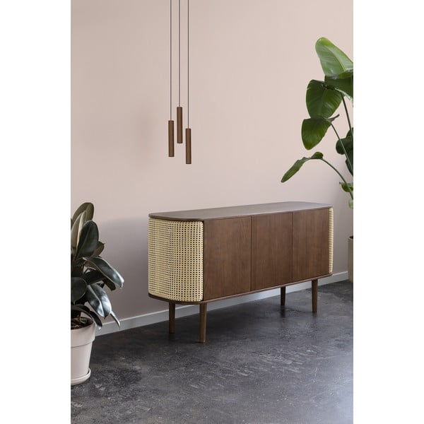 Nízka komoda v dekore duba v béžovo-prírodnej farbe 150x75 cm Treasures – UMAGE-image-1