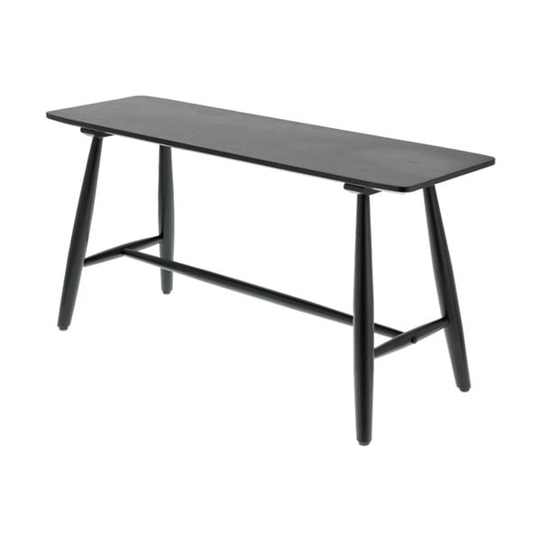 Čierny konzolový stolík z dubového dreva 90x28 cm Bast - Villa Collection-image-1