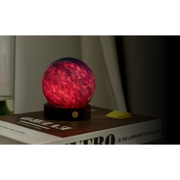 Tmavo prírodná svetelná dekorácia na USB ø 8 cm Galaxy Breeze – Gingko-image-3