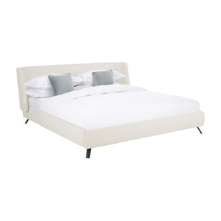 Biela čalúnená posteľ Westwing Collection Madonna, 180 x 200 cm