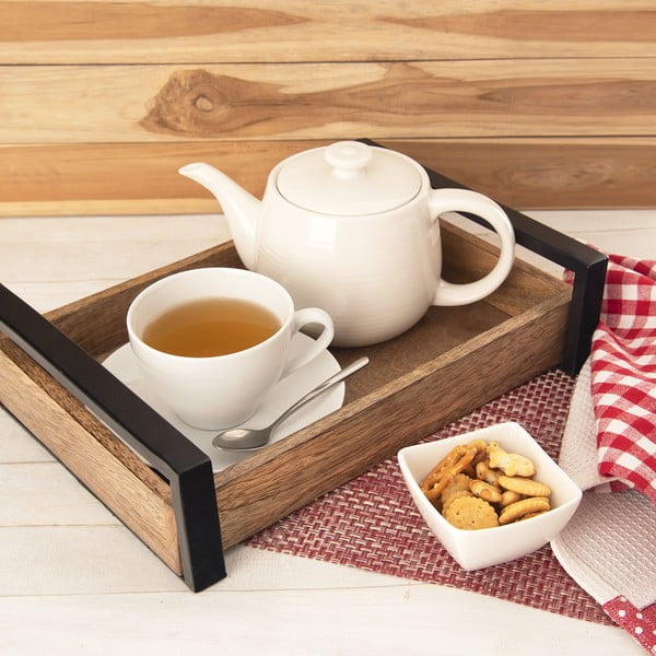 Servírovací drevený podnos 22x31 cm Mango – Orion-image-1