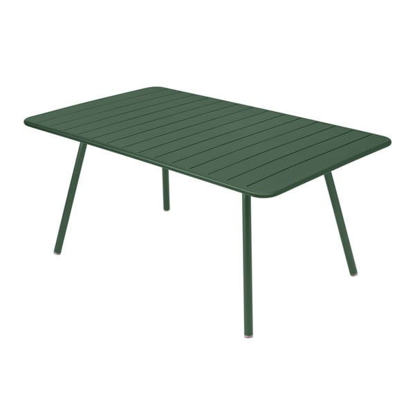 Zelený kovový jedálenský stôl Fermob Luxembourg