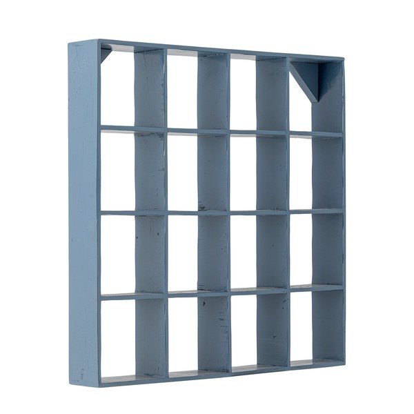 Modrá poschodová polica z recyklovaného dreva 70 cm Bekka – Bloomingville-image-3