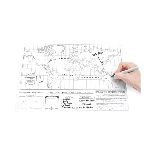 Zoškrabávacia mapa sveta Luckies of London Mini-image-2