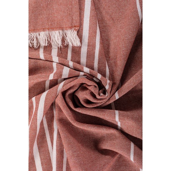 Bavlnená deka v terakotovej farbe 150x200 cm Solene – Tiseco Home Studio-image-1