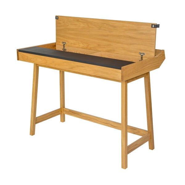 Pracovný stôl z dubového dreva Woodman Brompton-image-4