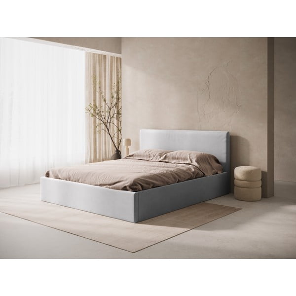 Svetlosivé čalúnené čelo postele 170,5x100 cm Remo – Micadoni -image-1