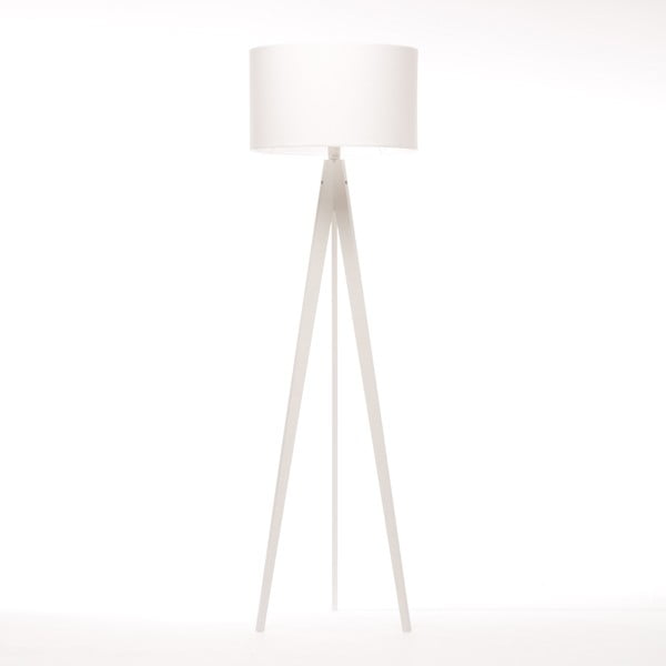 Stojacia lampa Artist White Felt/White Birch, 125x42 cm