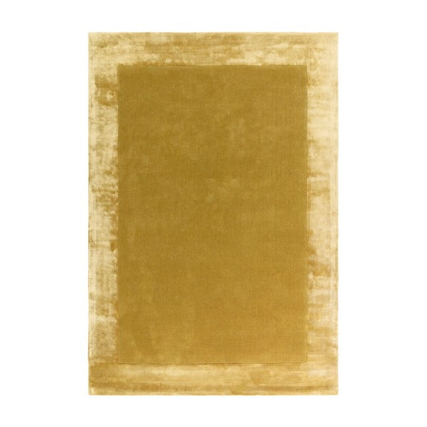 Okrovožltý ručne tkaný koberec s prímesou vlny 160x230 cm Ascot – Asiatic Carpets