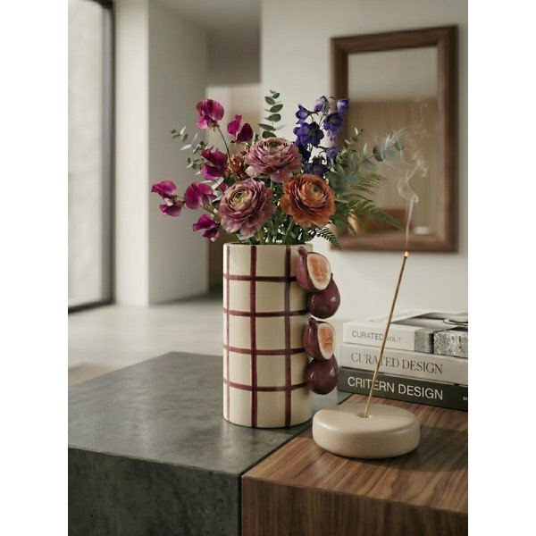 Fialová/krémovobiela keramická váza (výška  21 cm) Havor – Yes Everyday-image-2