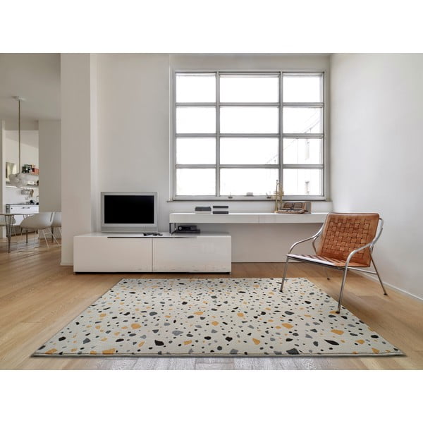 Biely koberec Universal Adra Punto, 133 x 190 cm-image-1