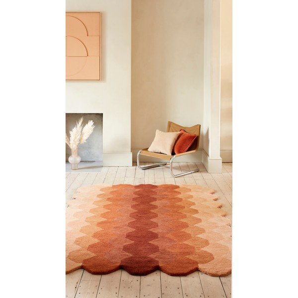 V tehlovej farbe vlnený koberec 160x230 cm Hive – Asiatic Carpets-image-1