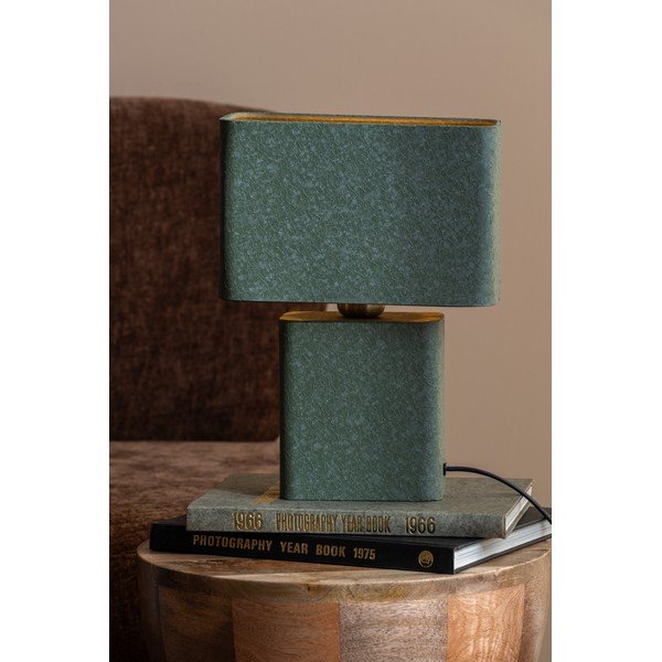 Zelená kovová stolová lampa (výška  33 cm) Boaz Recto – Leitmotiv-image-1