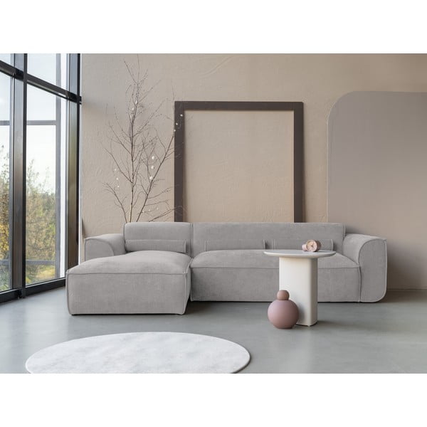 Svetlosivá rohová pohovka (ľavý roh) Flex Felix – Miuform-image-1