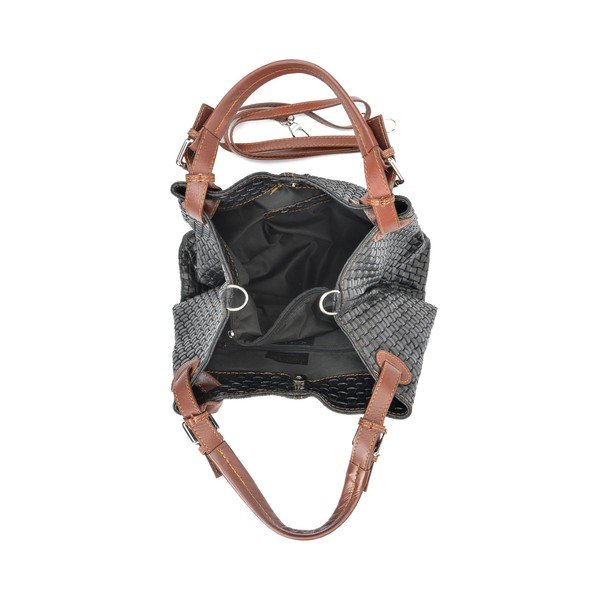 Kožená kabelka Isabella Rhea Seina 858 Nero-image-3