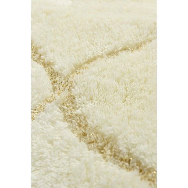 Súprava 2 béžových obdĺžnikových kúpeľňových predložiek Foutastic Wave-image-3