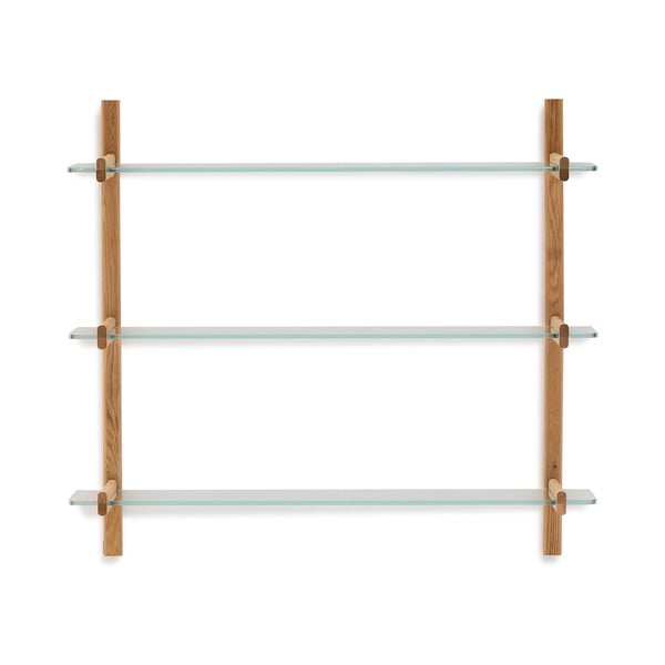 Sklenený modulárny policový systém v prírodnej farbe 110x98x30,5 cm Sitra – Kave Home