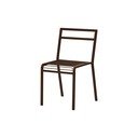 Tmavohnedá kovová záhradná stolička Oto – noo.ma