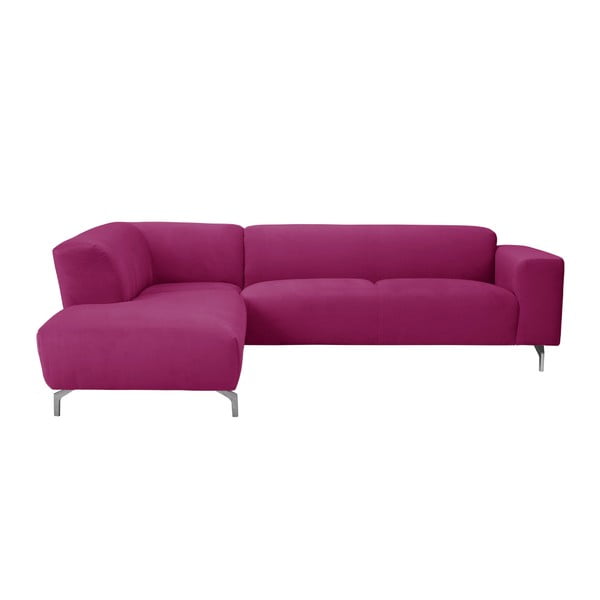 Ružová rohová pohovka Windsor & Co Sofas Orion, ľavý roh