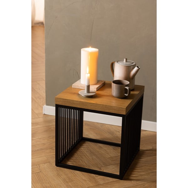 Odkladací stolík s doskou v dubovom dekore 40x40 cm Strington – Actona-image-1