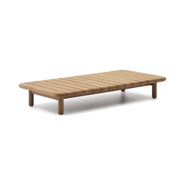 Záhradný odkladací stolík z tíkového dreva 70x140 cm Turqueta – Kave Home-image-2
