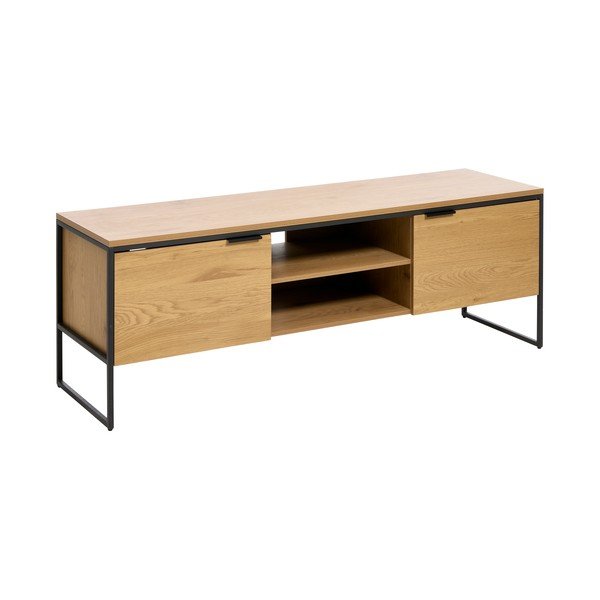 TV stolík v dekore duba v prírodnej farbe 155x55x45 cm Cesura – Unique Furniture-image-2