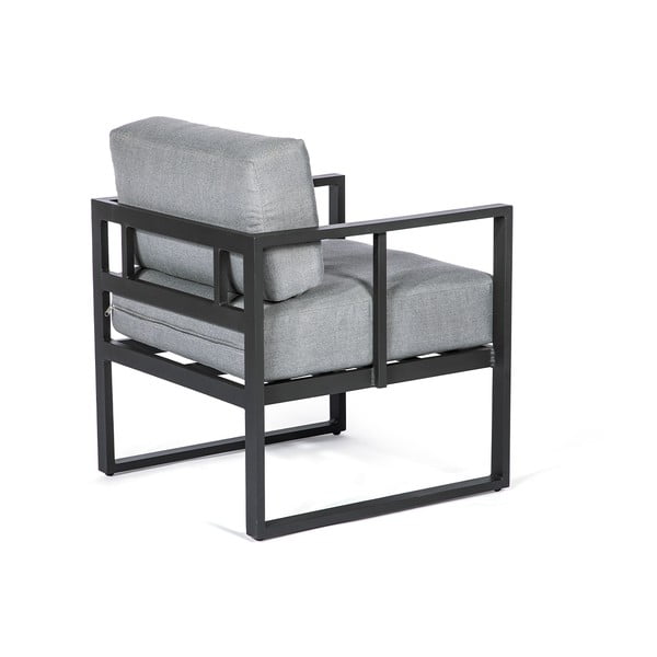 Set grafitovosivých záhradných kresiel Bellisima a čierneho stolíka Loris, ø 35 cm-image-3