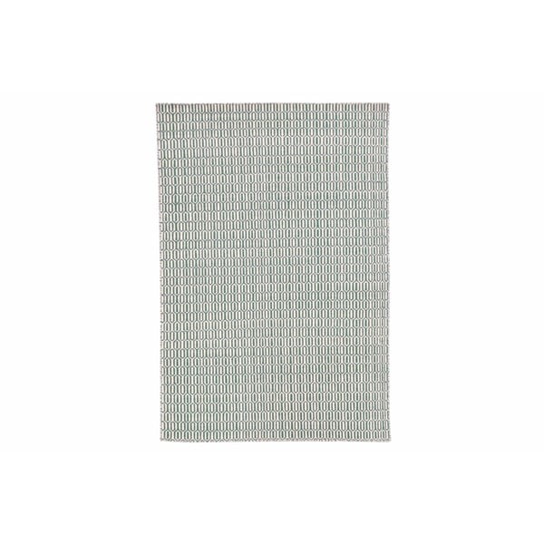 Ručne viazaný modrozelený koberec Serena, 200x140cm