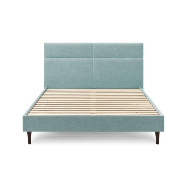 Tyrkysovomodrá dvojlôžková posteľ Bobochic Paris Elyna Dark, 160 x 200 cm-image-1