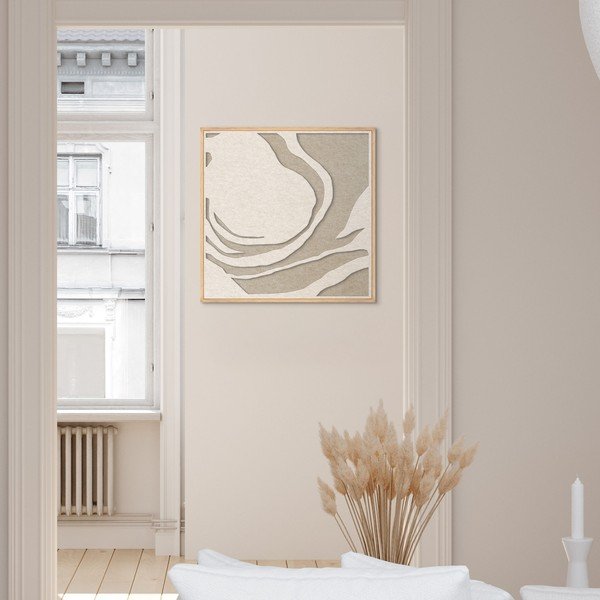 3D obraz s rámom/akustický 62x62 cm Silent Whisper 1 – Malerifabrikken-image-1